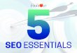 SEO ESSENTIALS - Digital Standout...2019/04/05  · standards, a few high quality backlinks are far more helpful to your SEO and keyword rankings than a lot of low quality ones. And