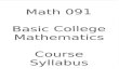Basic College Mathematics - Delgado Community Collegedocushare3.dcc.edu/docushare/dsweb/Get/Document-2737/091... · Basic College Mathematics. Second edition. Pacific Grove: Brooks/Cole