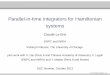 Parallel-in-time integrators for Hamiltonian systemsstatistics.uchicago.edu/.../slides/LeBris_slides_101812.pdf · 2017-09-07 · Parallel-in-time integrators for Hamiltonian systems