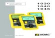 AL / ANALOGDIGIT 1030 MEGOHMMETERS 1040 1045 · international standards. We guarantee that at the time of shipping your instrument has met its published specifications. An NIST traceable