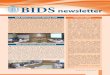 BIDS newsletter · December 2014 BIDS Newsletter 1 From the Editor The year 2014 has been unique for BIDS characterized by diverse research and other activities. During the year,