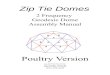 Zip Tie Domes Instructions for Assembling the 2V Frequency Geodesic Dome Tools Needed: 8 foot Step Ladder,