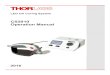 CS2010 Operation Manual Labs... · The Thorlabs LED spot UV curing system is designed for curing (hardening) of certain inks, coatings, and adhesives which are formulated with photoinitiators