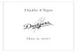 Daily Clips - MLB.commlb.mlb.com › ... › 5 › 4 › ...Daily_Clips_5.3.17_l9vsvbfq.pdf · 5/3/2017  · LOS ANGELES DODGERS DAILY CLIPS WEDNESDAY, MAY 3, 2017 ... Ken Gurnick