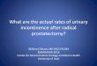 What are the actual rates of urinary incontinence after radical prostatectomy? · 2016-05-23 · Because the prostate sits just below the bladder and encircles the urethra, the urinary