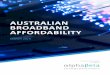 AUSTRALIAN BROADBAND AFFORDABILITY€¦ · broadband prices have been among the slowest growing CPI groups EXHIBIT 1 Broadband affordability across countries Median adjusted broadband