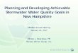 Planning and Developing Achievable Stormwater Water ...€¦ · Planning and Developing Achievable Stormwater Water Quality Goals in ... January 23, 2017. Renee L. Bourdeau, PE. Horsley