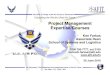 Project Management Expertise/Courses › dpap › sa › docs › AFIT_LS_Proj_Mgmt_coursesV3.pdfproject management via in-class lectures, group discussions, exercises, and a comprehensive