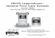 FROG Leap Infuzer Mineral Pool Care System · 2016-08-01 · Swimming Pool Tips Start-up and Yearly Maintenance 1. Make sure the pool has adequate circulation. The pool water must