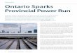 Running Heads: Ontario Sparks Provincial Power Run · 2011-06-11 · also build a coal-free legacy for future generations.” The Ontario Government is aiming to eliminate coal-ﬁred