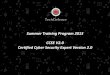 Summer Training Program 2013 CCSE V2.0 Certified Cyber ...techdefence.com/summer/SummerTrainingProgram2013.pdf · Summer Training Program 2013 CCSE V2.0 Certified Cyber Security Expert