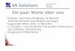 Ein paar Worte über uns - ASQF · 2020-03-20 · Ein paar Worte über uns Projekt-und Consultinghaus im Bereich Internet/Intranet und Mobile Lösungen Gegründet Mitte 2001 in München