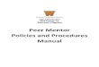 Peer Mentor Policies and Procedures Manual › sites › default › files › attachments... · Policies & Procedures Mentoring for Success Program – Peer Mentor Policies and Procedures