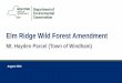 Elm Ridge Wild Forest Amendment - New York State ... Elm Ridge Wild Forest Amendment ... August 2016