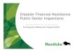 Disaster Financial Assistance Public Sector Inspections · • an explanation of the conditions leading up toan explanation of the conditions leading up to the incident and a description