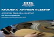 MODERN APPRENTICESHIP - NHSGGC · A modern apprentice has the chance to be in paid employment and work towards a recognised vocational qualification at the same time ... reducing