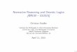 Normative Reasoning and Deontic Logics [@RUB–SS2015]homepage.ruhr-uni-bochum.de › defeasible-reasoning › Courses › ... · Modal Logics – Kripkean Frames, More Formally a