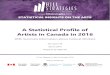 A Statistical Profile of Artists in Canada in 2016 · A Statistical Profile of Artists in Canada in 2016 With Summary Information about Cultural Workers. SIA report 49 . March 2019