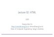 Lecture 02: HTMLcompiler.sangji.ac.kr/assets/lecture/softdev/2020/lecture02.pdf · HTML 페이지기본 HTML5 페이지의기본구조 lecture 02 : HTML5, kkman@sangji.ac.kr, 2020