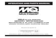 SERIES MODEL MVH406GH - Multiquip Incservice.multiquip.com/pdfs/MVH406GH-rev-3-manual.pdf · MVH406GH PLATE COMPACTOR — OPERATION AND PARTS MANUAL — REV. #3 (02/04/14) — PAGE