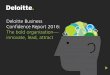 Deloitte Business Confidence Report 2016: The bold ...€¦ · Deloitte Business Confidence Report 2016 Executive summary Confidence, change, and challenges in 2016 Innovation: The