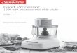 Food Processor - Appliances Online · assembled, the food processor will not operate. This is a safety feature. Using your Food Processor 1. Plug the power cord into a 230-240V AC
