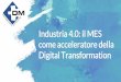 Industria 4.0 il MES come acceleratore della Digital ... · Nazionale Industria 4.0. × Nella strategia di crescita tecnologica è stata definita un’attiva collaborazione con le