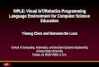 VIPLE: Visual IoT/Robotics Programming Language ...tcpp.cs.gsu.edu/.../EduPar_2016-VIPLE-Presentation.pdf · VIPLE: Visual IoT/Robotics Programming Language Environment for Computer