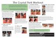 The Crystal Park Workout - Lancaster Rec€¦ · The Crystal Park Workout Find the small purple circle located in the middle of the park. Keeping your body straight at all times,