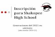 Inscripción para Shakopee High School · Almuerzos Almuerzo 1 11:20am - 11:52am Clase continúa a las 11:57 Almuerzo 2 11:52am - 12:19pm Clase continúa a las 12:24 Almuerzo 3 12:30pm