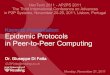 Keynote Presentation: Epidemic Protocols in Peer-to-Peer … · 2016-09-11 · Keynote Presentation: Epidemic Protocols in Peer-to-Peer Computing Dr. Giuseppe Di Fatta G.DiFatta@reading.ac.uk