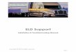 ELD Support - elddocs.com · ELD Support In accordance with FMCSA Regulation 395.34, this manual has been designed to assist with ELD Issues that may arise during installation or