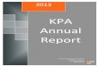 KPA Annual Report - MemberClicks...KPA Annual Report 2013 Kentucky Psychological Association 120 Sears Ave, Ste 214 Louisville, KY 40207 502-894-0777 . ... improving access to care