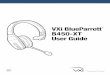   VXi BlueParrott B450-XT User Guide - Avcomm Solutions Inc.VXi BlueParrott® B450-XT User Guide PAGE 6 CHARGING THE HEADSET Connect the USB charging cable into the headset’s USB