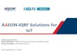 ¢  AAEON-IQRF Solutions for IoT AAEON IoT solution offering Focus ¢â‚¬¢ Agility ¢â‚¬¢ Competitiveness IP68