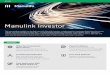 56712-Manulink Investor Bro (English)-alr2 · Manulink Investor is underwri˝en by Manulife (Singapore) Pte. Ltd. (Reg. No. 198002116D). This advertisement has not been reviewed by