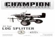 22 Ton LOG SPLITTERu.b5z.net/i/u/10216531/f/92221_manual-english.pdf · 2020-05-22 · Champion Power Equipment manufactures and sells accessories designed to help you get the most