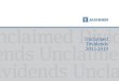 Unclaimed Divid - Julius Berger · 2020-05-06 · Unclaimed Dividends 2015-2019 page 3 Please find published in this booklet the names of shareholders with unclaimed dividends from