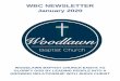 WBC NEWSLETTER January 2020 - Woodlawn Baptist Church · 2019-12-31 · families. May God Bless you all in the coming year! We look forward to a great year at Woodlawn and are excited