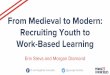 Work-Based Learning Recruiting Youth to From Medieval to ... and Outr… · From Medieval to Modern: Recruiting Youth to Work-Based Learning Erin Steva and Morgan Diamond ... -Illinois
