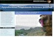 Appalachian Highlands Science Journa - npshistory.com · Appalachian Highlands Science Journa ... threatening wildflowers, salamanders, and other native species. Hundreds of scientists,