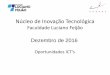 Núcleo de Inovação Tecnológica · Oportunidades ICT’s Dezembro de 2016. ... Promover a cooperação entre empresas sediadas no Estado do Ceará e instituições e ... que visem