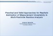 Practical and Valid Approaches for Realistic Estimation of ... Valverde.pdfPractical and Valid Approaches For Uncertainty Estimations in Pesticide Residue Analysis Antonio Valverde