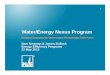 Water/Energy Nexus Program€¦ · – Saving energy, saving water – End use sectors • Program alignment with water/energy nexus – Technologies and programs in portfolio, sectors