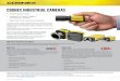COGNEX INDUSTRIAL CAMERAS€¦ · Cognex Industrial Cameras 3 Video Output Format Mono 8, Mono 12, Mono 12 Packed, color for some Synchronization External trigger, via the Ethernet