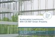 Public Sustainable Investments. With CS REF Green Property.€¦ · Sustainable Investments. With CS REF Green Property. Public Credit Suisse Asset Management (Switzerland) Ltd. Global