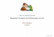 Research, Projects and Philosophy of Lifemihir/cse191/projects.pdf · Research, Projects and Philosophy of Life. 2 Mihir Bellare, UCSD Discussions with instructor prior to proposal