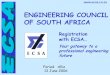 ENGINEERING COUNCIL OF SOUTH AFRICAims.triamic.co.za/triamic/lessons/External Lessons Learnt/0.0 - F Allie... · ENGINEERING COUNCIL OF SOUTH AFRICA Your gateway to a professional