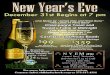 New Year’s Eve - Old Kinderhook€¦ · New Year’s Eve Package $359 Hotel Room, 2 Tickets to the New Year’s Eve Party hosted in The Grand Ballroom 2 ice skating passes S’mores