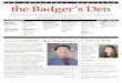 UW EMERGENCY MEDICINE the Badger’s Den Badgers Den Sum… · UW Emergency Medicine Residency Publications, 2012- 2013 Congratulations for all the publications! Page 8 Class of 2013: